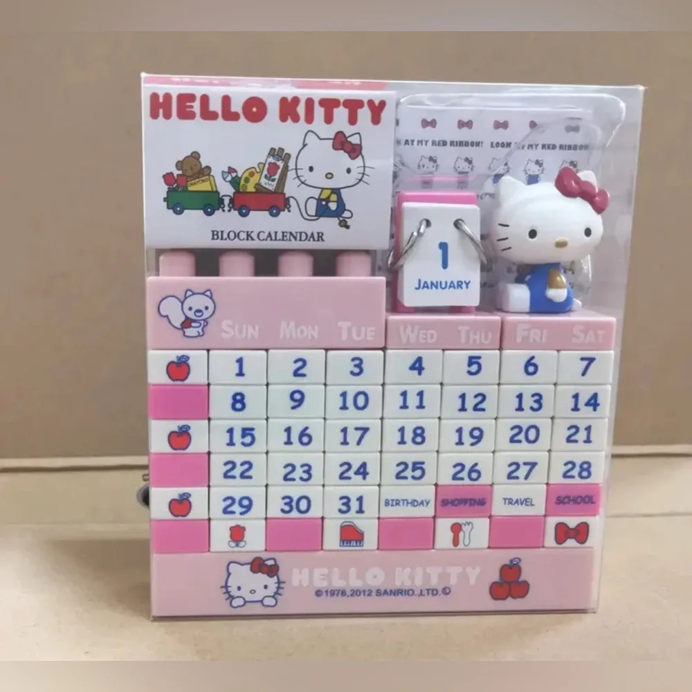 Hello Kitty Block Desk Calendar NWB
